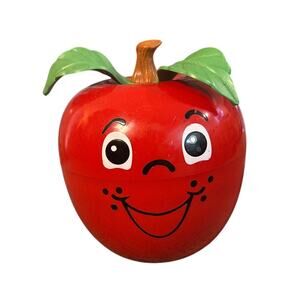 Fisher Price 1972 Happy Apple Toy | Vintage Chiming Apple, Working Condition